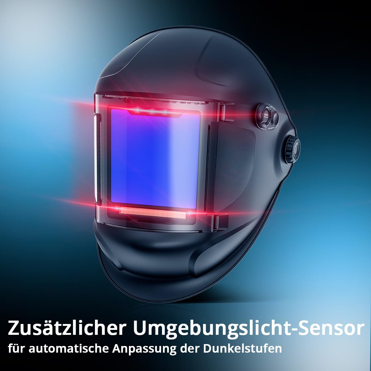 STAHLWERK Automatik-Schweißhelm 3-in-1 Titan – Schweißerhelm mit True-Colour, autom. Abdunkelung DIN 4-14, Jobspeicher, optische Klasse 1/1/1/1, Sichtfeld 104 x 104 mm, Schweißschild, Schweißmaske