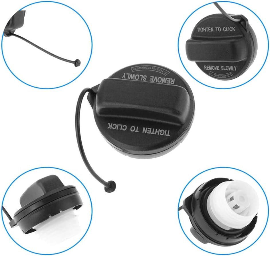 Gas Cap 17670-T3W-A01 Fuel Tank Cap Compatible with Honda 2008-2017 Accord 2006-2015 Civic 2007-2016 CRV 2016-2018 HRV 2009-2018 FIT 2011-2017 Odyssey 2009-2015 Pilot Replace 10834 17670T3WA01