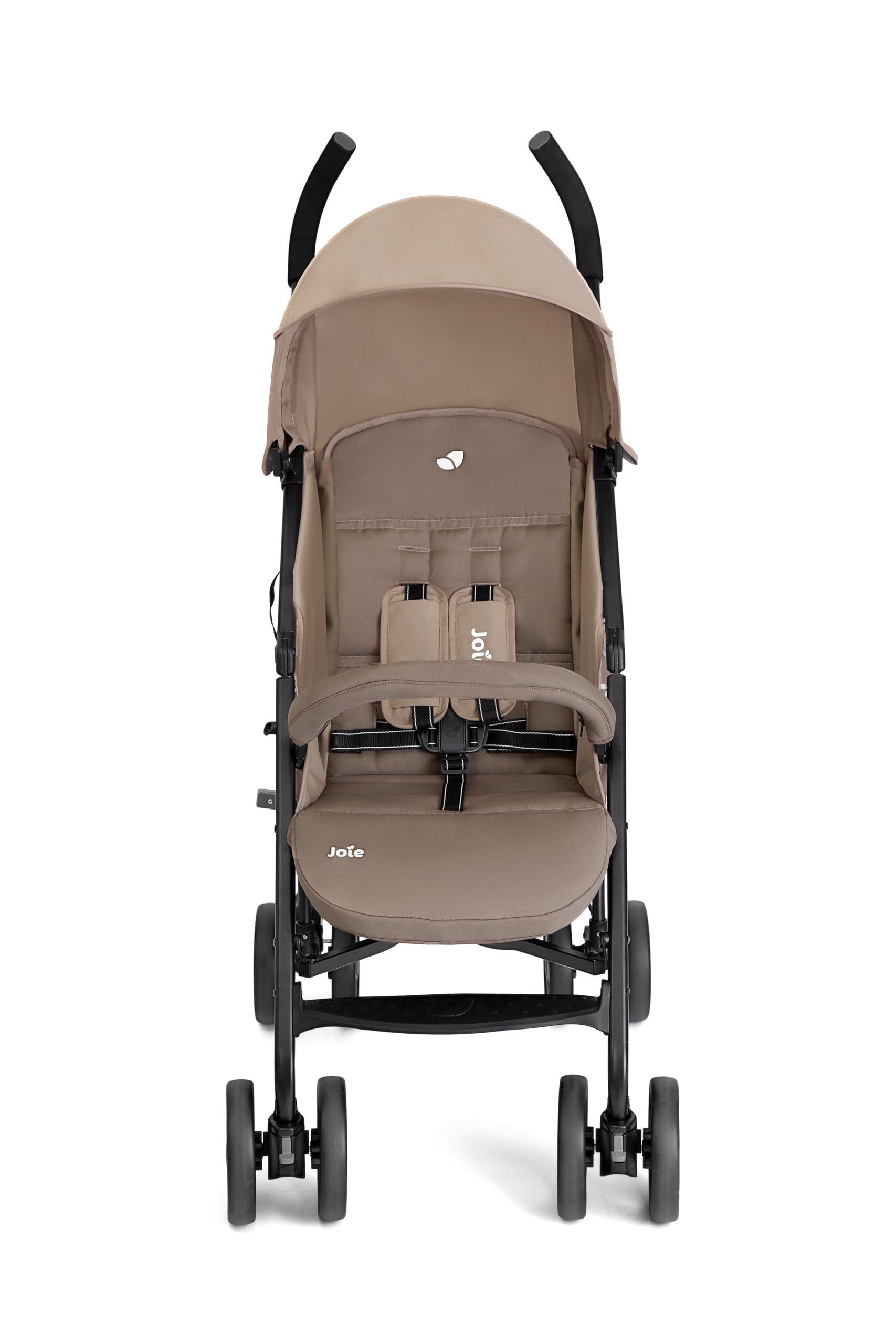 Joie Nitro LX Schirmbuggy – ultraleichter Kompakt-Buggy ab Geburt bis 15 kg, flach verstellbare Rückenlehne, Allrad-Federung & UPF50+ Sonnenverdeck –Toffee