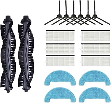 Compatible with A4 A4S A40 PVCR 0726W 0826 0926 Main Side Brush Filter Replacement Part Vacuum AccessoriesSet F