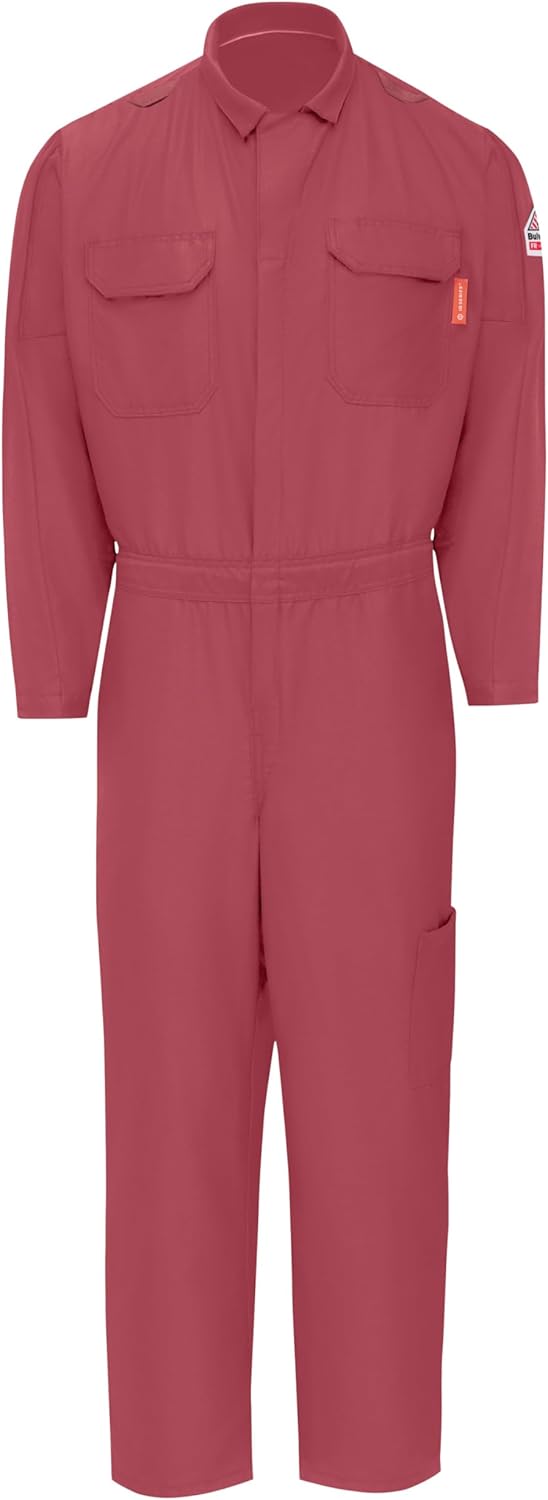 Bulwark FR Men's IQ Series Midweight Mobility Coverall, Navy, 4X-Large Tall