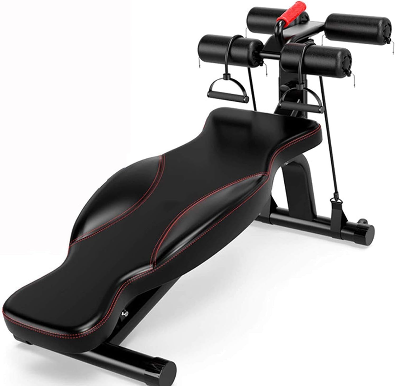 Weight Bench Adjustable Strength Training Bench Weight Bench Dumbbell Bench Training Bench with Weights Multifunction Home Sit-ups Supine Board for Full Body Training,B