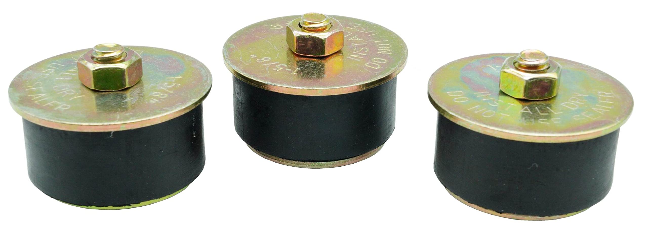 Siptenk Lot De 3 Bouchons D'expansion Extensibles En Caoutchouc Pour