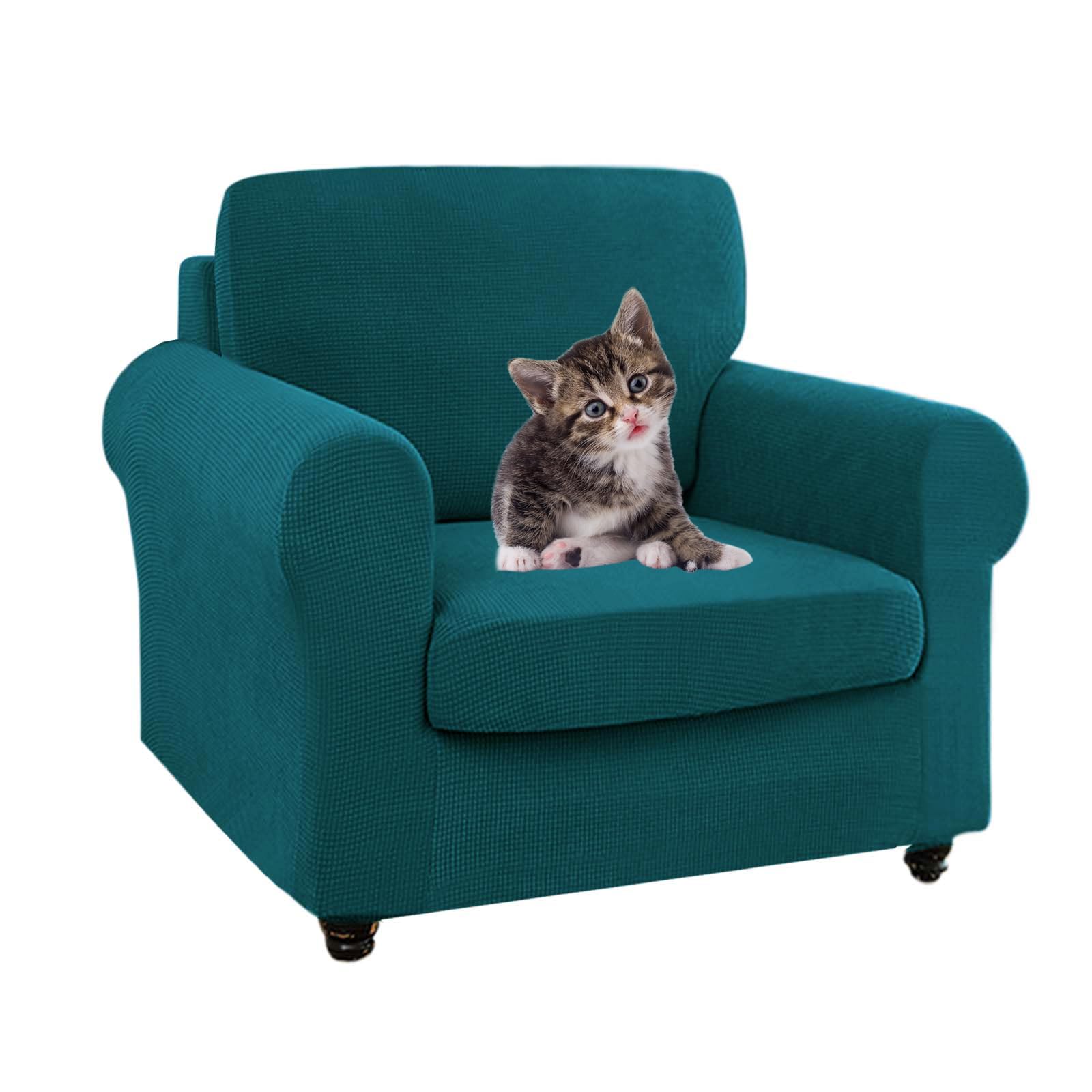 SYLC Ektorp Sofa Cover with Seat Cushions Covers and Backrests Covers Sofa Covers Stylish Stretch Jacquard Couch Slipcover Protector (Teal,Chair+1 L Seat+1 Back) — image 1