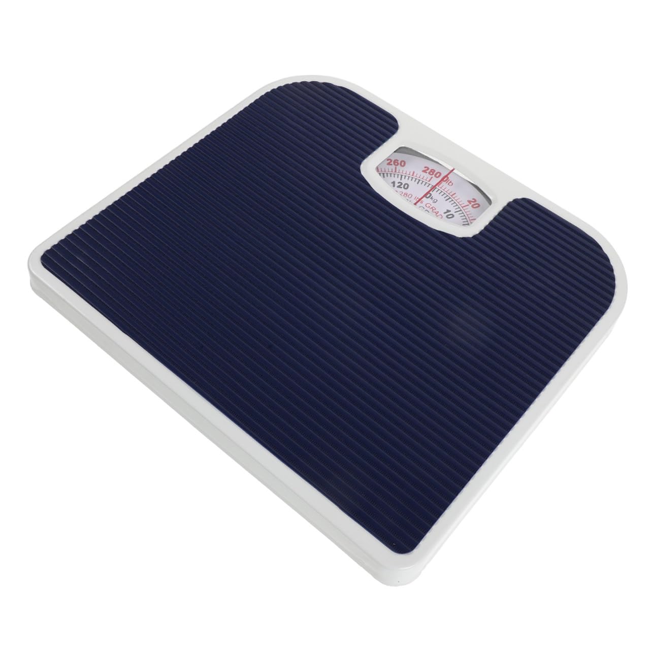 Artibetter Báscula Mecánica para Cuerpo Resistencia Deformación, Cuerpo Reforzado de Pu E Hierro, Capacidad de 130kg, Adecuado para Baño y Control de Peso en Casa