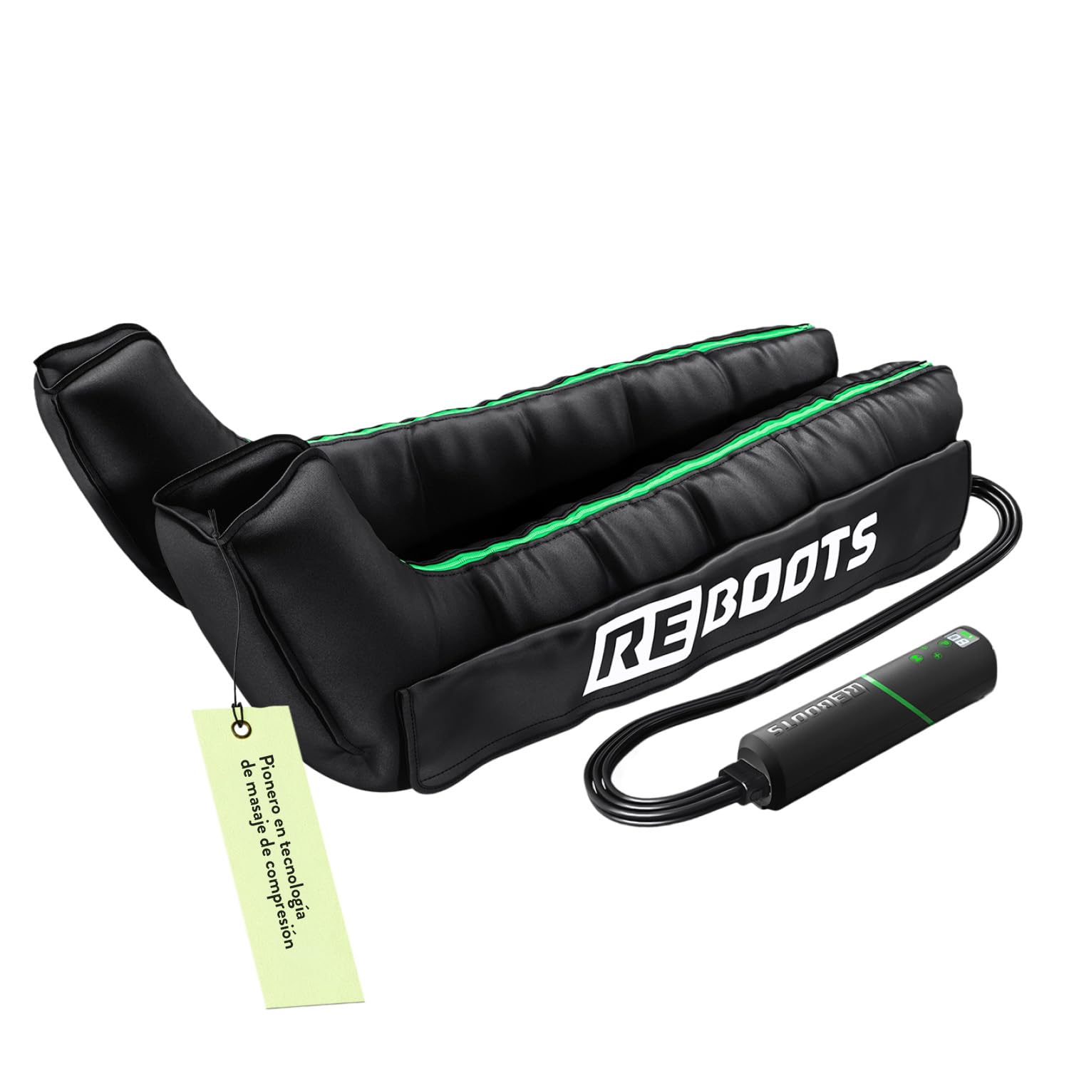 Go Lite Boots - Masajeador de Piernas | 180 mmHg | 4 Cámaras superpuestas | Para Hogar y Viaje | Recuperación de la musculatura | M
