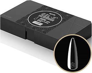Aprés Gel-X® Natural Stiletto Long Tip Box | 500pc Gel-X Tips, 11 Sizes 00-9, Premium Quality