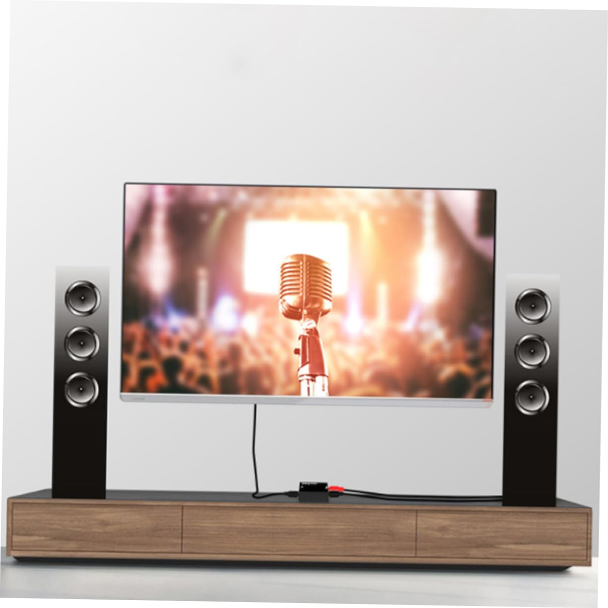 jojofuny 3pezzi Convertitore Audio Digitale Analogico Con Selettore Ottico e Coassiale Facile Installazione e Trasmissione Senza Rumore Compatibile Con Tv e Cuffie Nero