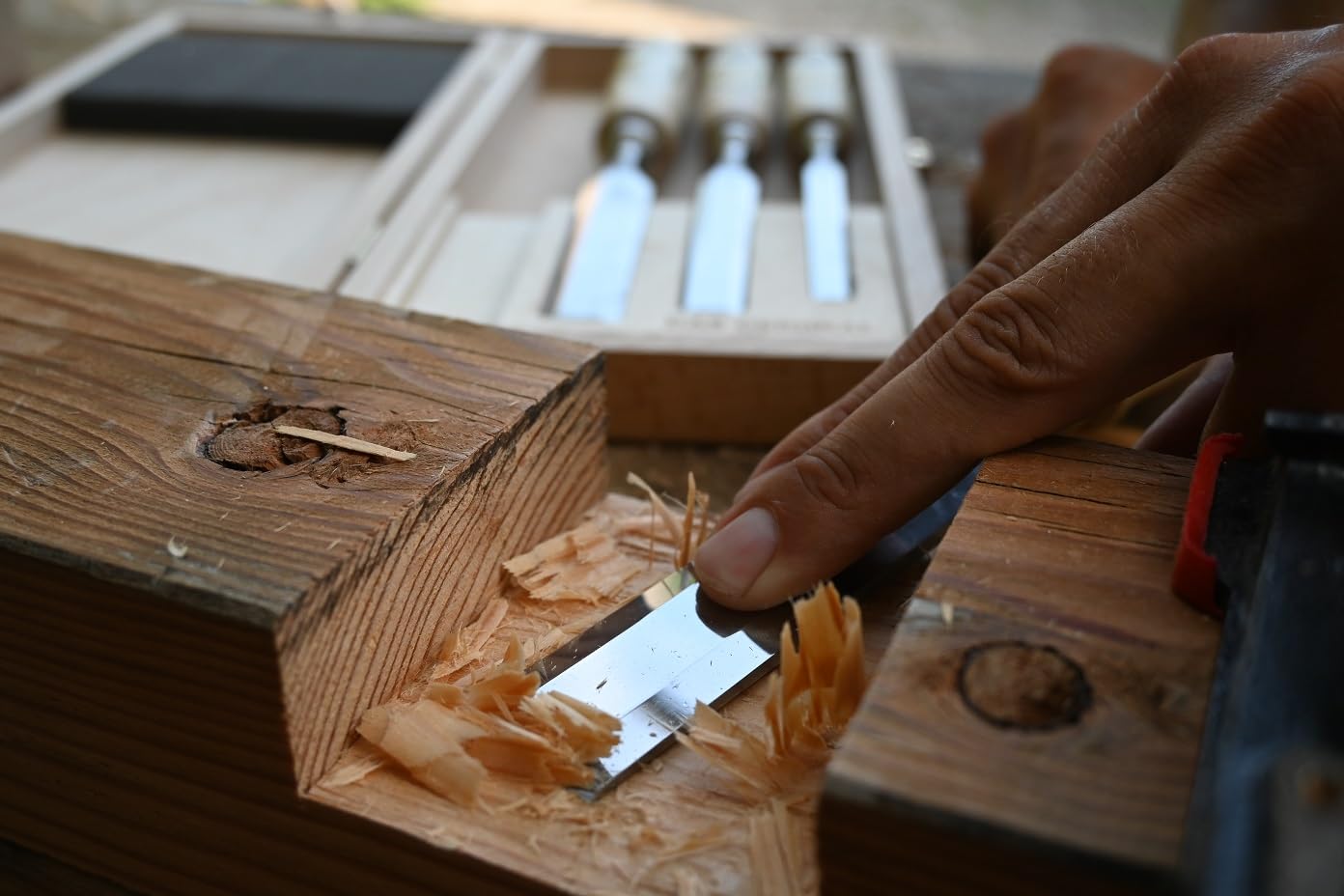 KIRSCHEN FIRMER CHISEL SET 1141 HK IN WOODEN BOX 1141000 CINCELES