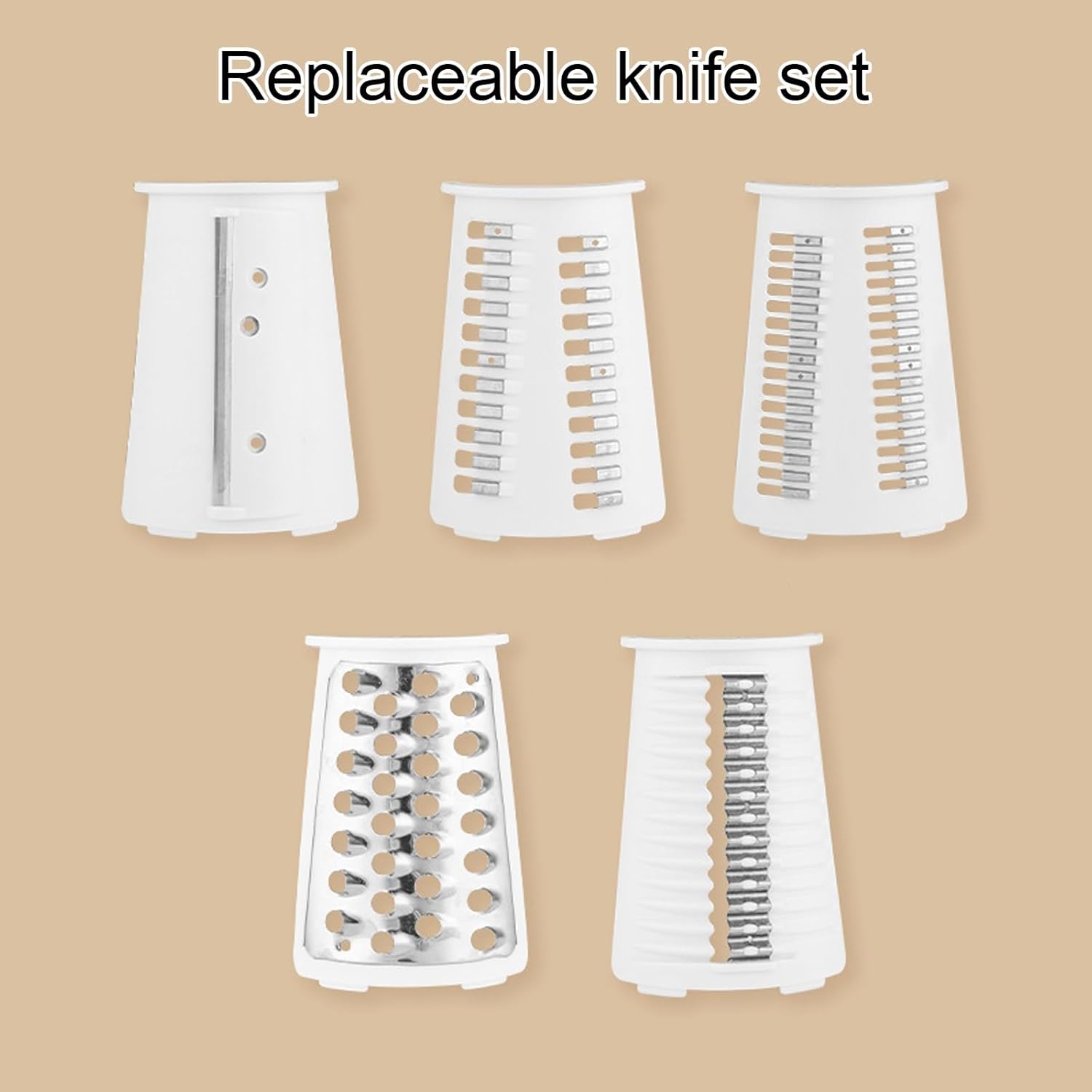 Rotary Vegetable Grater, Multifunctional Hand-cranked Cutter, Cucumber and Potato Slicer, Suitable for Home and Restaurant(Red)