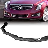 HK5 3pcs GT-Style Front Bumper Lip Spoiler Body Kit Compatible with 2013-2014 Cadillac ATS (Carbon Look)