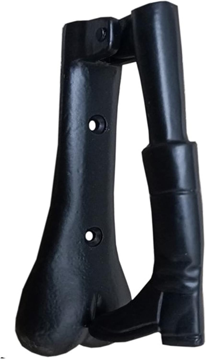 “Shoe” Black Antique Iron Door Knocker (Black Powder Coated Finish) - Supplied as 1 Piece Per Pack