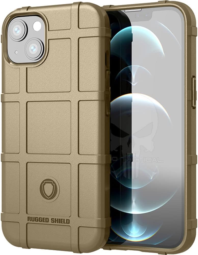 EGO TACTICAL Rugged Shield Brand Solid Color TPU Phone Case Compatible with iPhone 17 Pro Max 6.9" Screen - Flat Dark Earth w/Magsafe