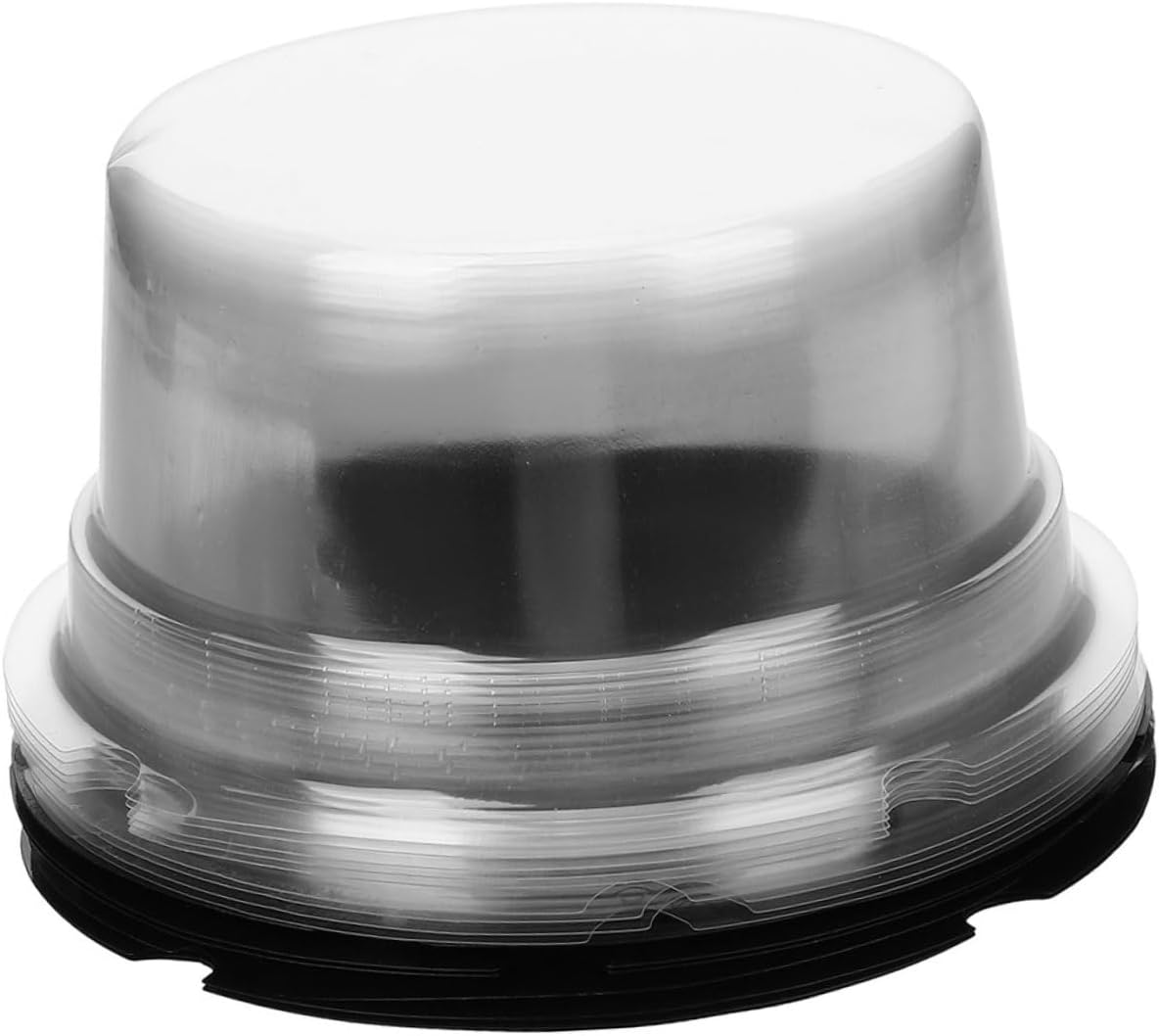 Cabilock 100Pcs Clear Plastic Cake Carrier with Lids Cake Containers for Weddings Showers and Festivals Lightweight Compact Packaging for Easy Transport