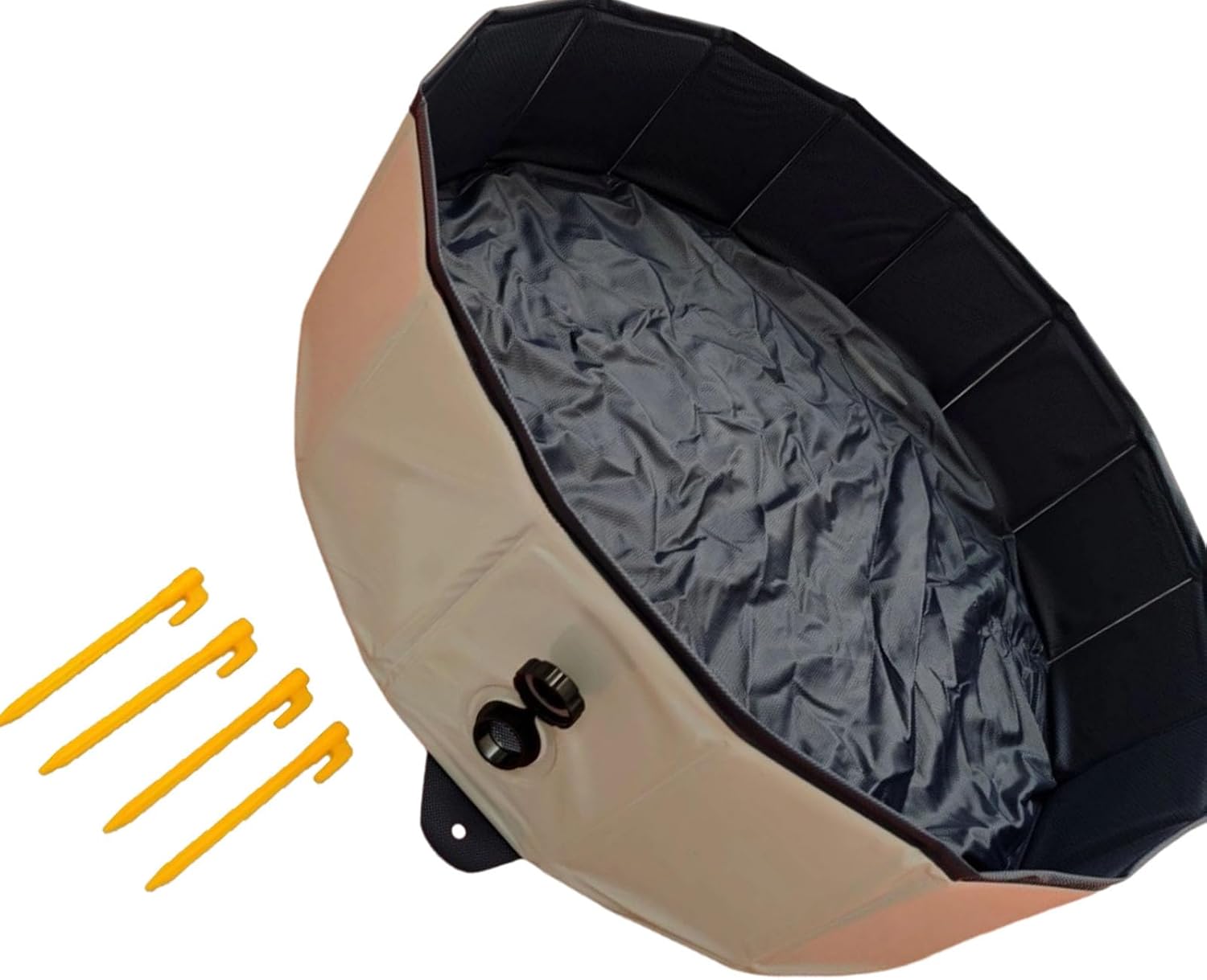 Portable Large Sand Bath Bowl for Hens Ducks Anti-Slip Base Design Multi-Use Sand Bathing Container for Pets Quick Assembly Compact Storage