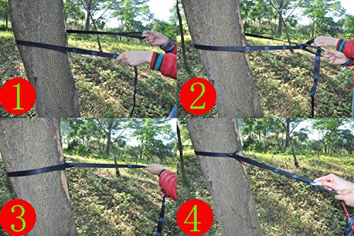 Cutequeen 34 Loops 19.6Ft Long Hammock Tree Straps 3000+ Lbs Versatile Heavy Duty & 100% Includes Steel Carabiners #TOP1