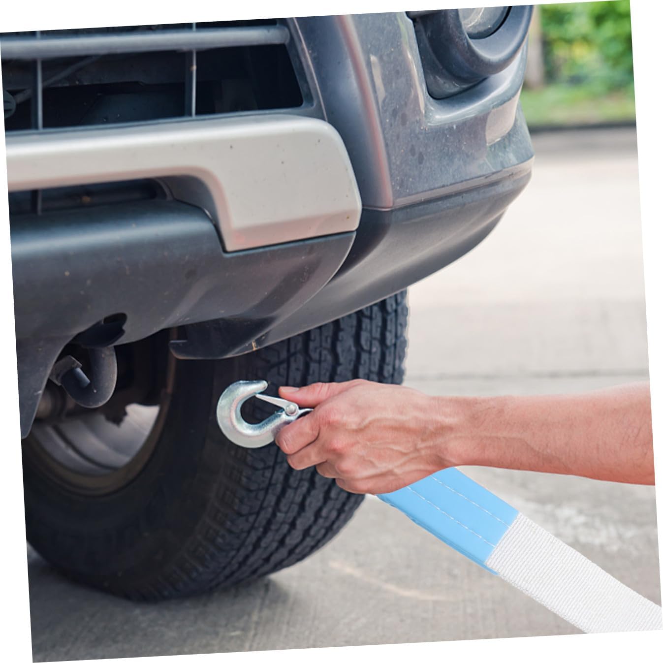 ULTECHNOVO Sturdy Winch Rope for Car Trailer Long Nrs Strap Alternative Hauling Rope Vibration Reduction Random Color
