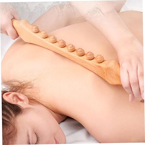 Miniatura 3 de Beavorty Gua Sha Masaje Palo de Masaje Palo de Masaje Rodillo de Hombro Rodillo Masajeador de Madera Palo de Masaje Manual Palo de Reflexología Palo