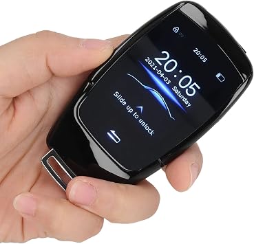 Car Key LCD Screen Universal TK900 LCD Smart Key Remote Keyless Entry for Start Stop Engine Button Black