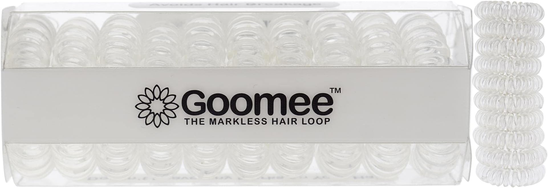 GoomeeThe Markless Hair Loop Set - Clear For Women 10 Pc Hair Tie