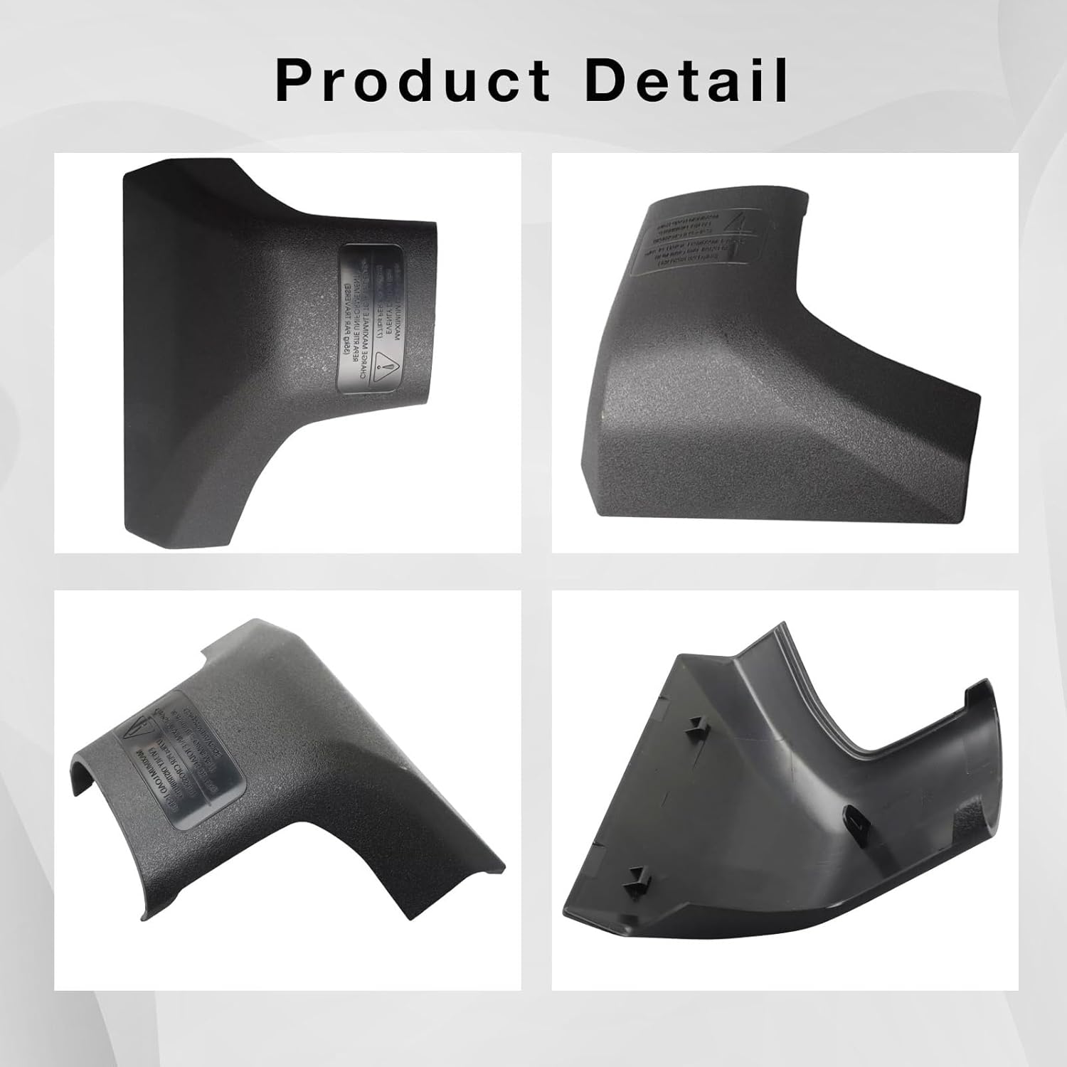 Right Front Roof Rack Rail Cover End Cap for 2020-2024 Toyota Highlander Limited Platinum XLE XSE (Not L, LE), Black ABS Roof Luggage Cargo Exterior Protection Shell Trim Replacement