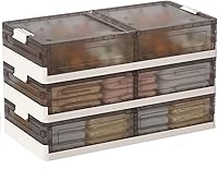 Vista 1 de Contenedores de almacenamiento para debajo de la cama, paquete de 3, contenedores de plástico apilables debajo de la cama, contenedores