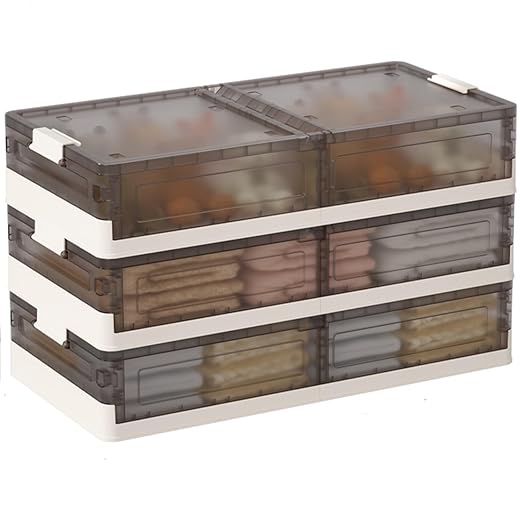 Under Bed Storage Containers - 3Pack, Stackable Under Bed Rolling Storage Plastic Containers, 11.5Gal Storage Bins with Wheels, Multi-purpose Storage Bins with Lids for Clothes, Shoes, And Duvets