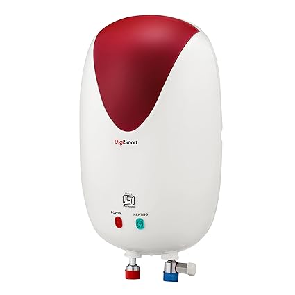 DIGISMART Instant Geyser 3 LTR 3 KVA Special Anti Rust Coated 0.7 MM SS Tank, Full Abs Body Premium Geyser Come With 5 Years Warranty (Ivory & Maroon)