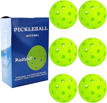 ABM&Y D  Mekan Pickleball Toplar , 6l  Paket 40 Delikli  atlamaya Dayan kl  Dayan kl  Pickleball Toplar  Seti, Y ksek S rama, Y ksek G r n rl kl  Top, T m Tur u K re i ve Mahkemesi Stilleri i in