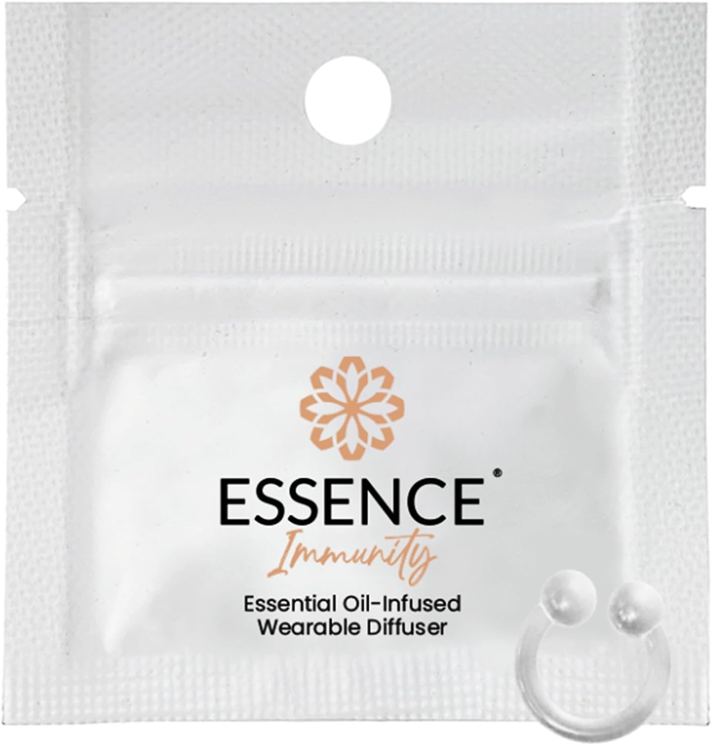 Essence Wearable Aromatherapy Nasal Diffuser – Immunity Blend Essential Oil Nose Ring – Personal Scent Clip for Travel, Work & Everyday Use – Made in USA