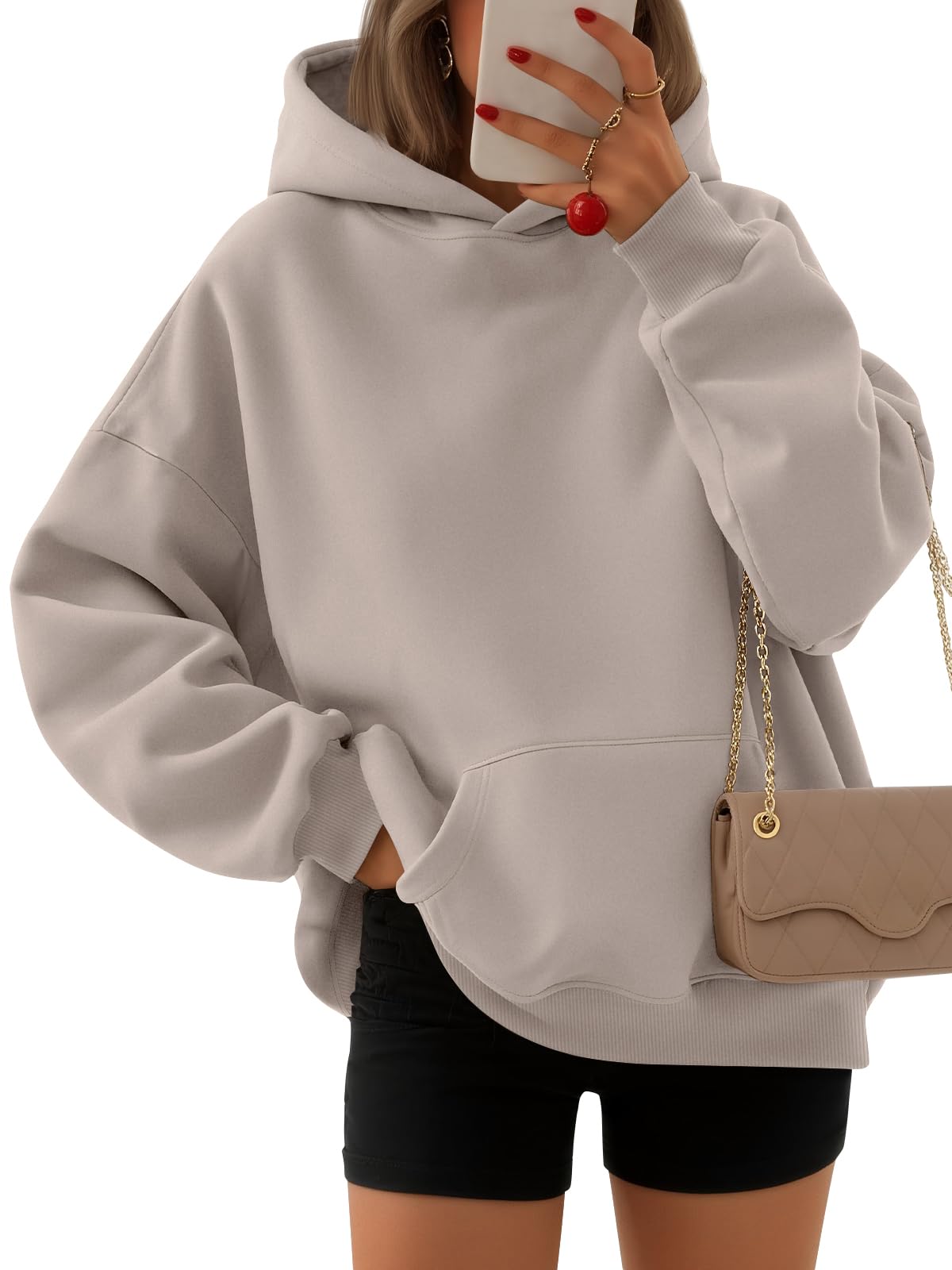 EFAN Womens Hoodies Oversized Sweatshirts Pullover Fleece Sweaters Long Sleeve Winter Fall Outfits Fashion Y2k Clothes