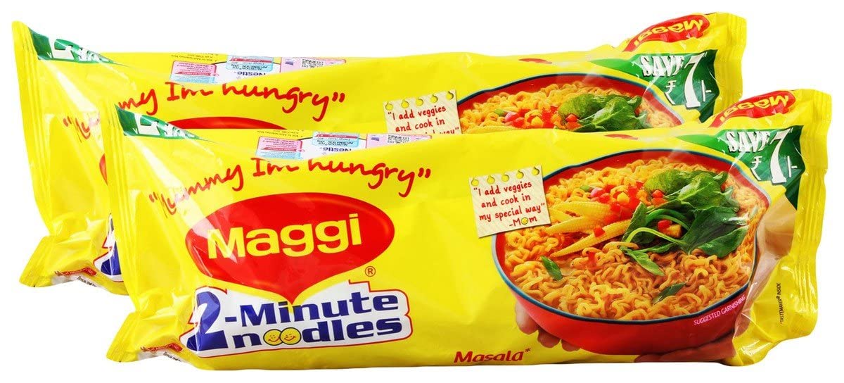 Maggi Big Bazaar Combo -2 Minute Noodles Masala, 420 grams (Buy 1 Get 1, 2 Pieces) Promo Pack