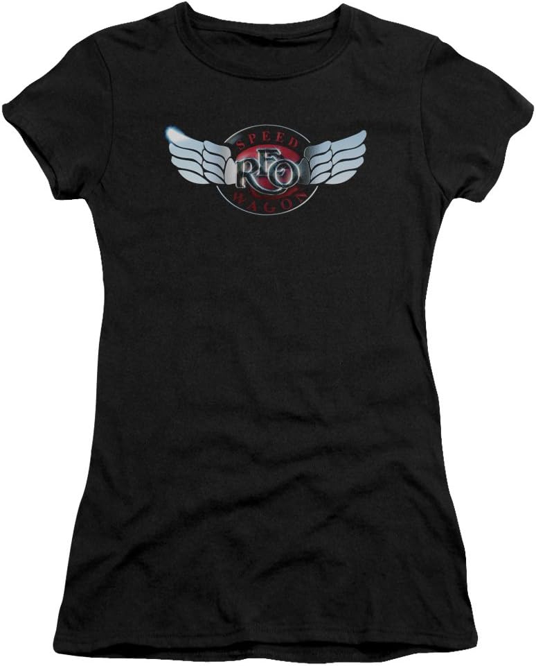 Juniors: Reo Speedwagon- Chrome Wings Logo Juniors (Slim) T-Shirt Size XL