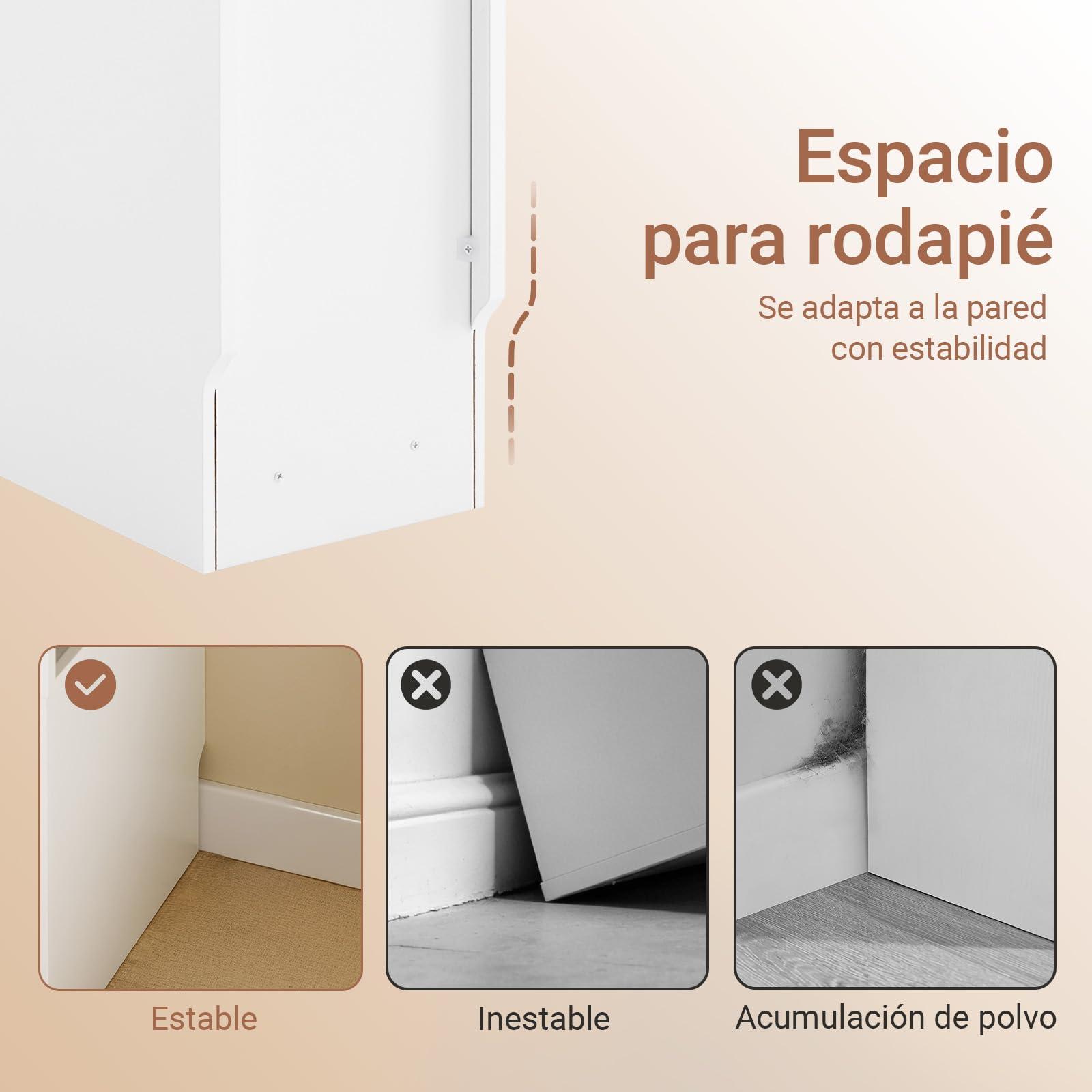 SoBuy Set de 2 mesas auxiliares estrechas con cajón, 20x35x60cm salón | Mesita de noche compacta con almacenamiento, diseño ahorraespacio para dormitorio y sofá, blanco, FBT171-WNx2