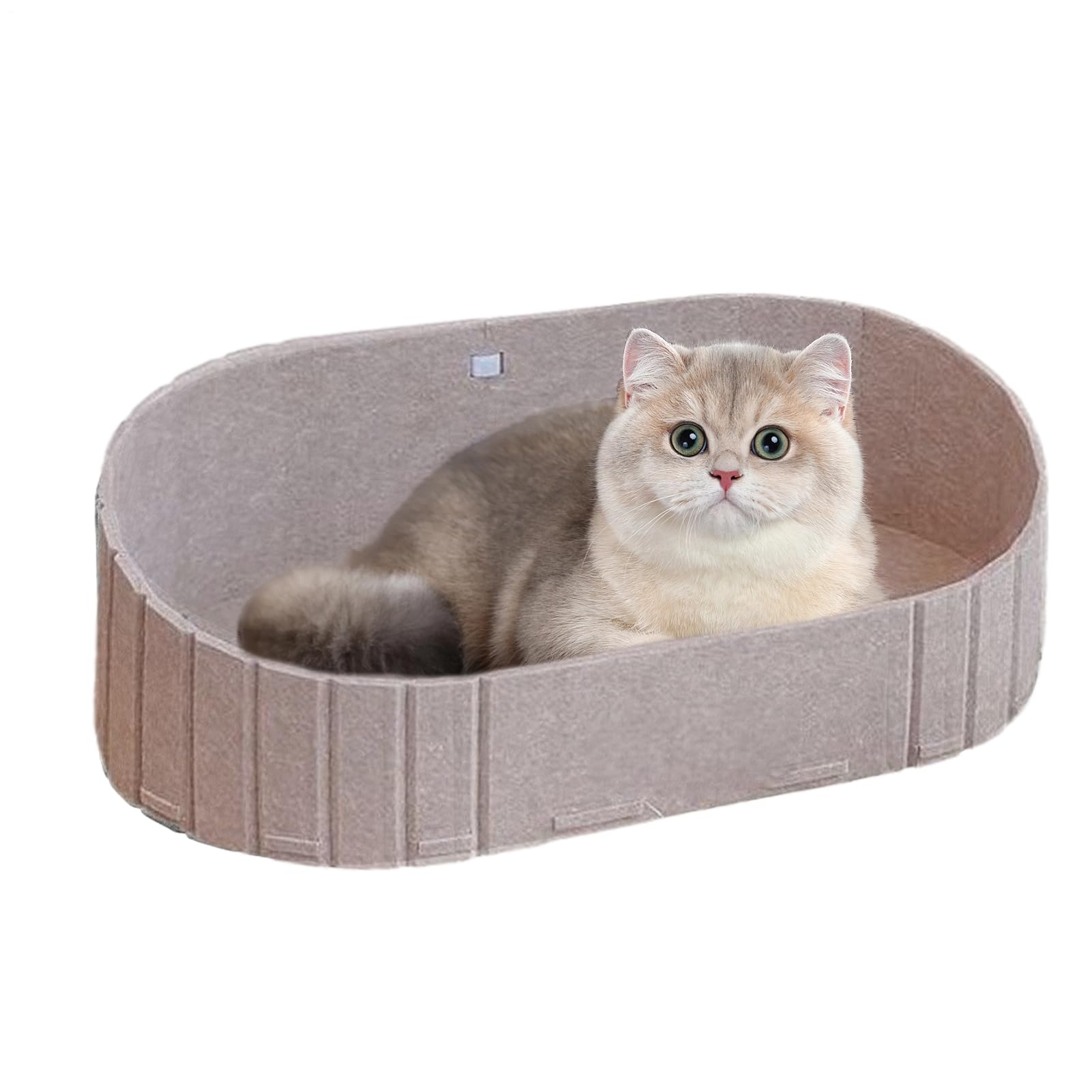 Panier pour chat en feutre gris | Nacelle confortable hiver canapé