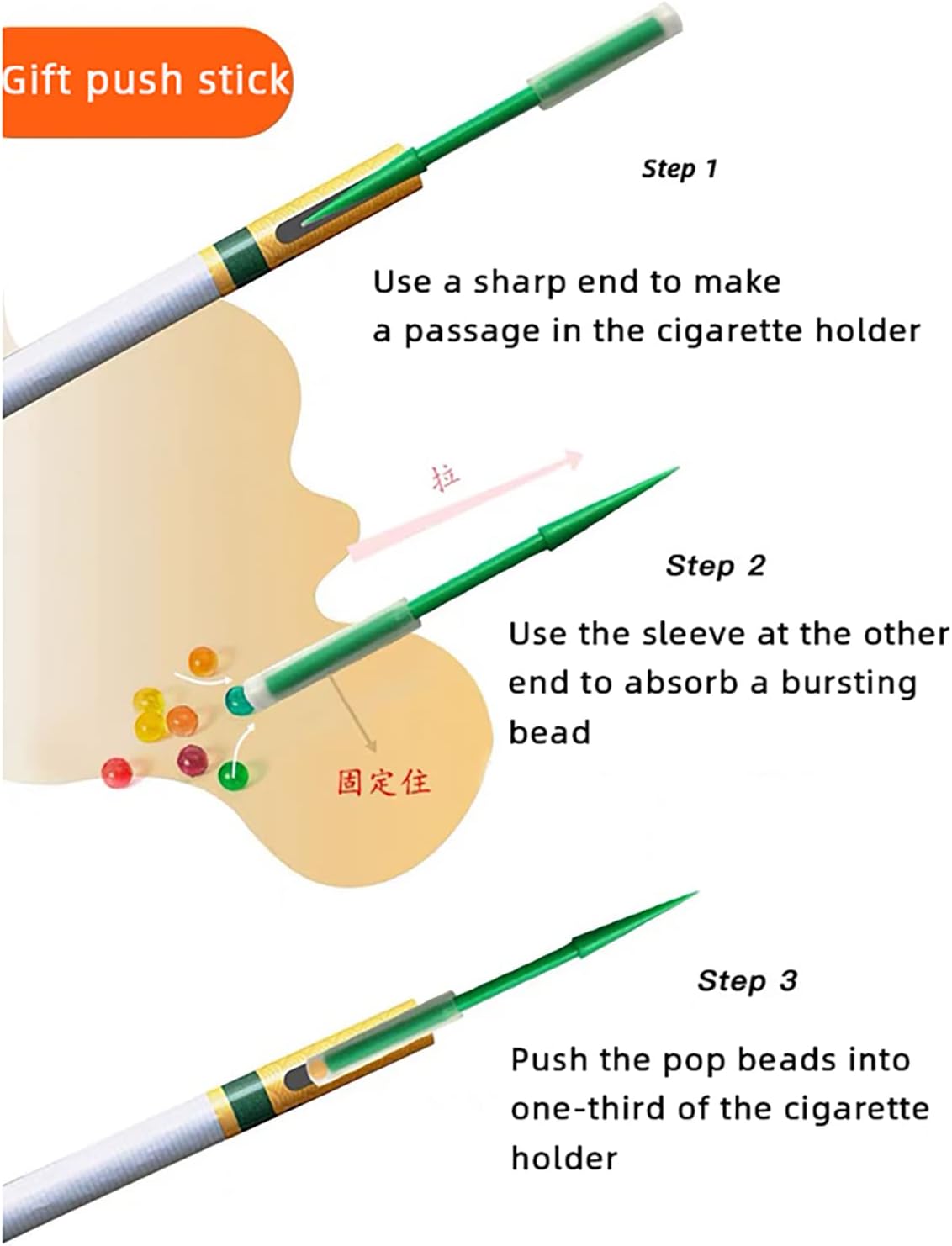 Pack - 200 Beads Menthol Filters Crushballs Mint Menthol Aroma Capsules - Flavoured Beads for Use with Filters - Many Flavours Available (Ice Peach（200 Beads）) : Health & Household