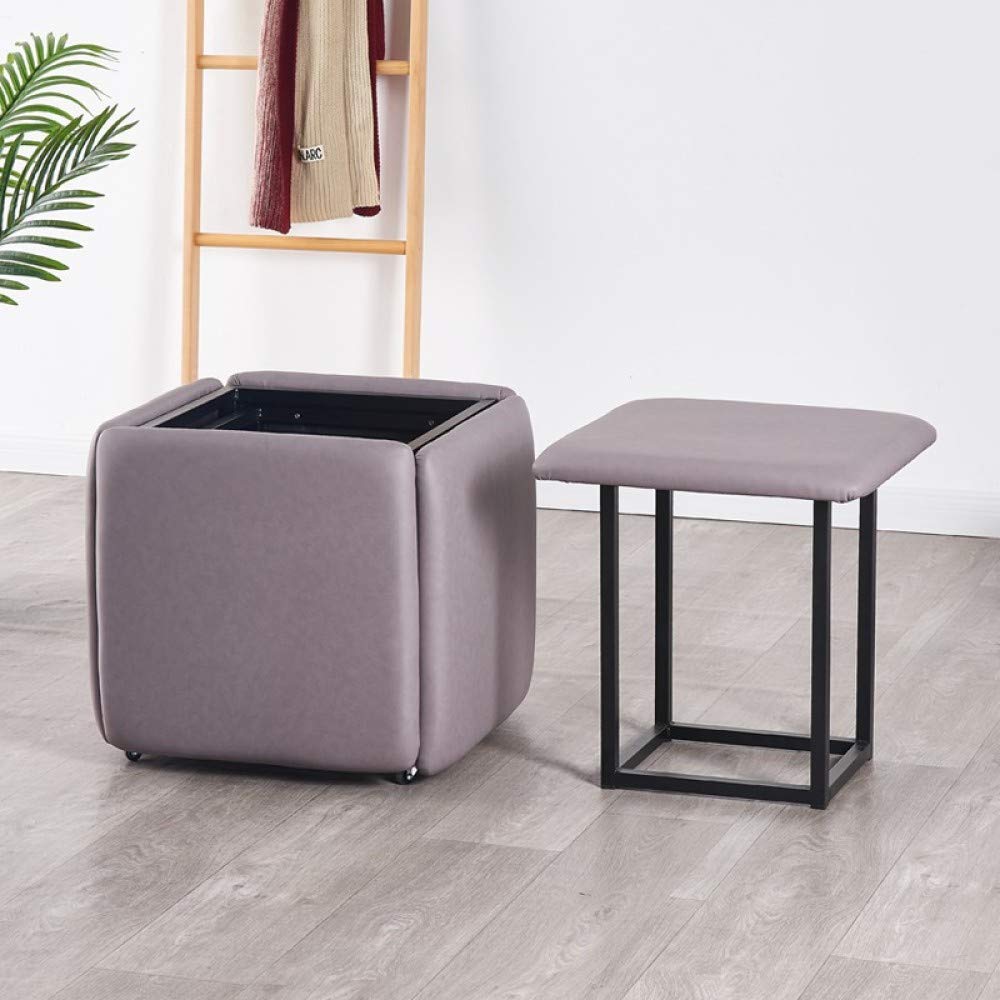 Taburete De Silla De Sofá Apilable Combinación De Fiesta Al Aire Libre Otomano Taburete Organizador Sofá Taburete Impermeable Creativo Asiento 5 En 1 Cubo De Asiento,2