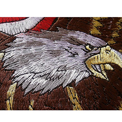 5Pcs Large Patriotic Eagle American Flags Embroidered Iron On Patches #TOP4
