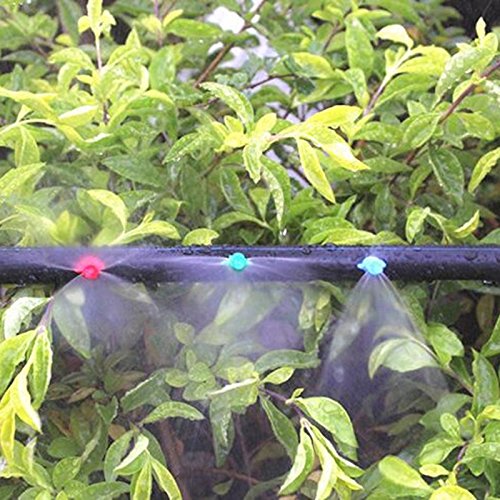 Aliyaduo 80 Pcs Micro Garden Lawn Water Spray Misting Nozzle Sprinkler Irrigation System (90 Degree,180 Degree,360 Degree) #TOP6