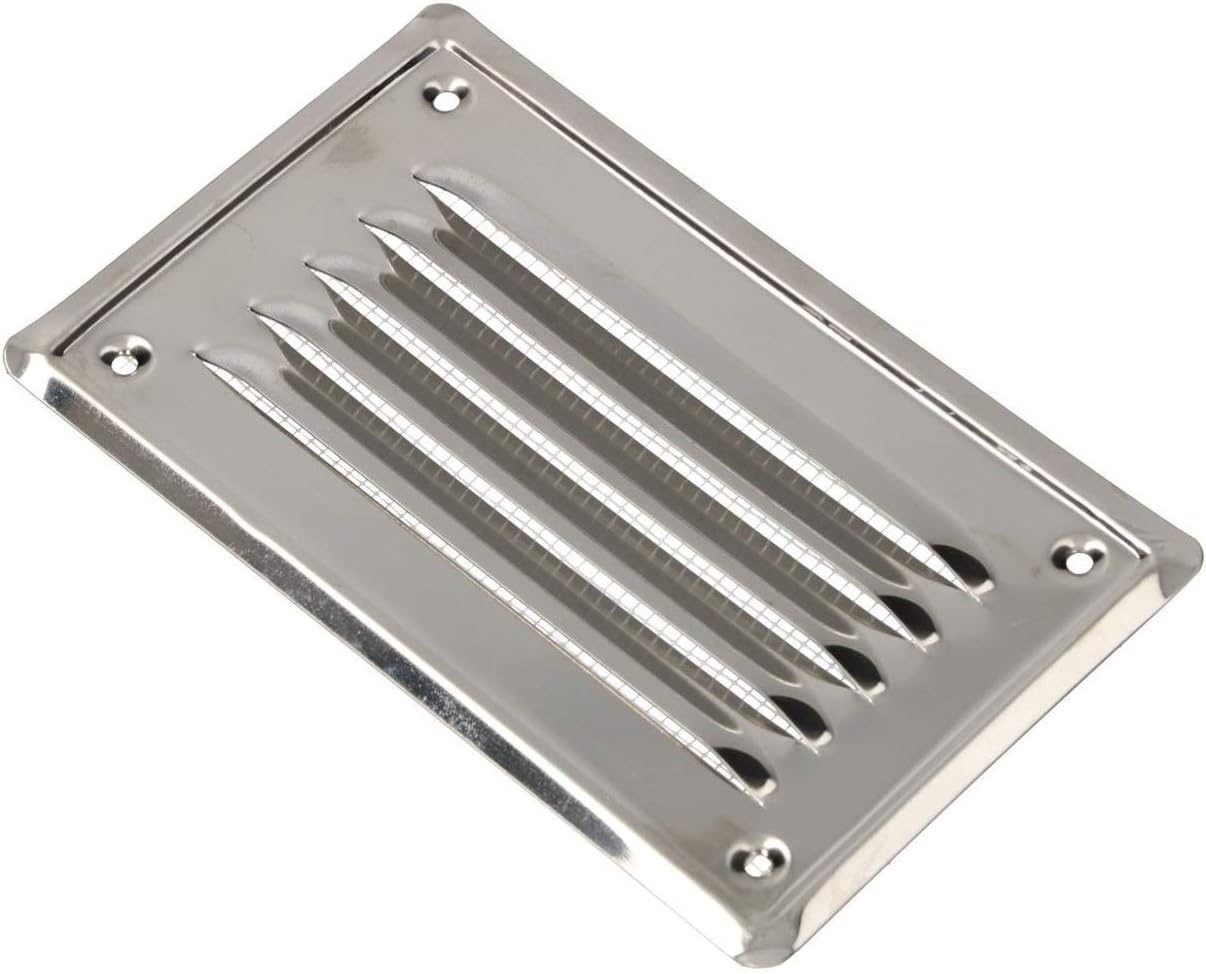 KOTARBAU® Vent Cover, Stainless Steel, 16.5x16.5 cm (6.5x3.93 inches), Silver, Air Vent Grill, with Insect Screen - Image 5
