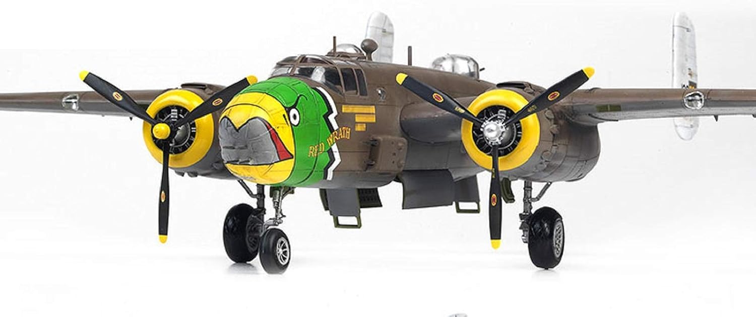 Academy 12328 1:48 USAAF B-25D Pacific Theatre US Army Air Forces Plamodel Plastic Hobby Model Airplane Kit Toy (Paint Not Included)
