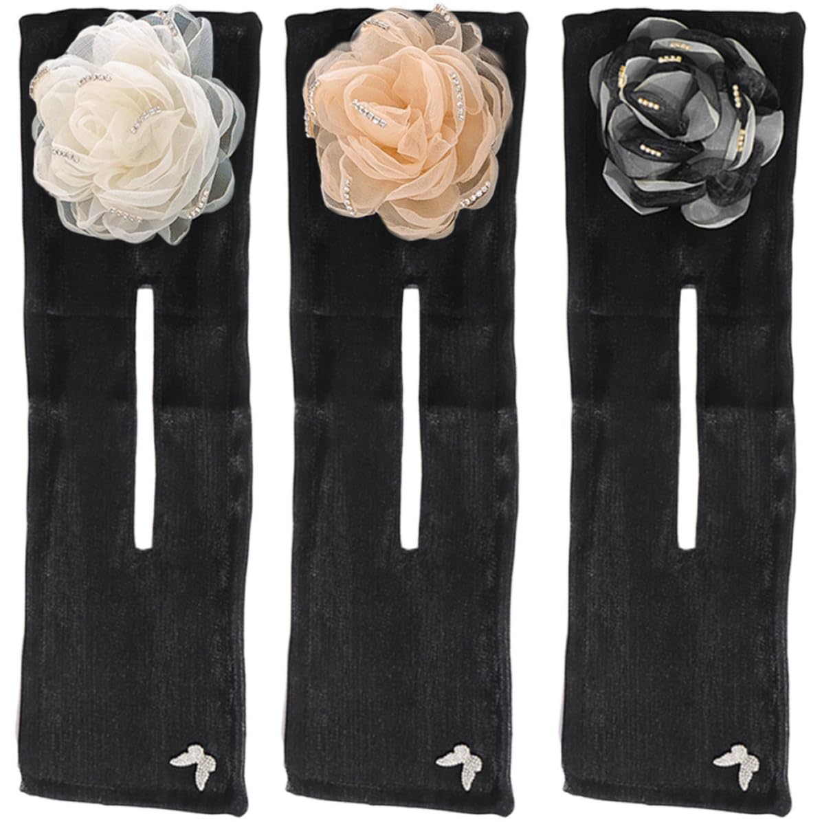 3pcs Hair Bun Maker Wraps for Women Fabric Hair Donut Shaper Convenient Use Stylish and Chic for Yoga Practice and School