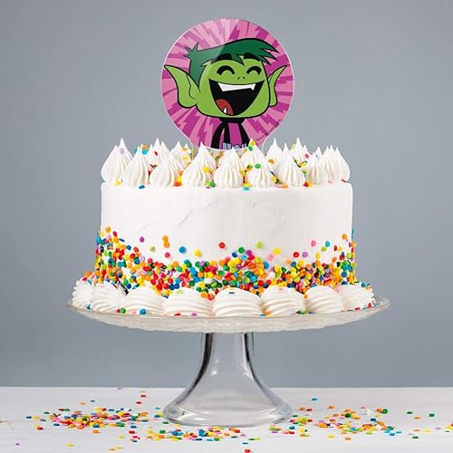 Miniatura 4 de Decoración acrílica para tartas de Teen Titans Go! Beast Boy para decoración de fiesta para boda, aniversario, cumpleaños, graduación