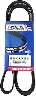 MOCA EPDM Serpentine Belt Professional V-Ribbed Compatible with 94-98 for Buick Century 3.1L & 96-99 for Chevrolet Lumina 3.1L & 98-01 for Ford Ranger 2.5L #6PK1765