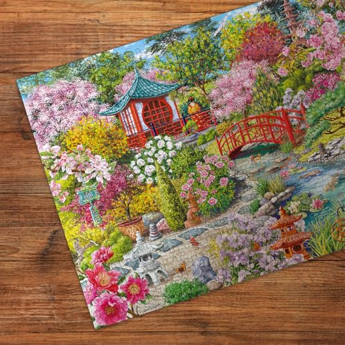 Gibsons Japanese Garden 100XXL Piece Jigsaw Puzzle for Adults - Beautiful Colourful Jigsaw Extra Large Pieces -Sustainable Premium 100% Recycled Board - Great Gift - Image 2