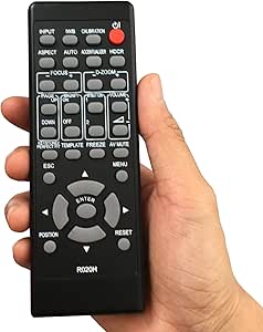 Télécommande Leankle HL03033 Pour Projecteurs Hitachi - Compatible Avec CP- AW2503, CP-AX3005, CP-CW301WN Et 25 Modèles - Prête à L'emploi