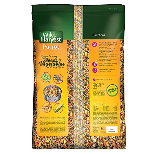 Wild Harvest Advanced Nutrition Parrot 8 Pound Bag,White #TOP1
