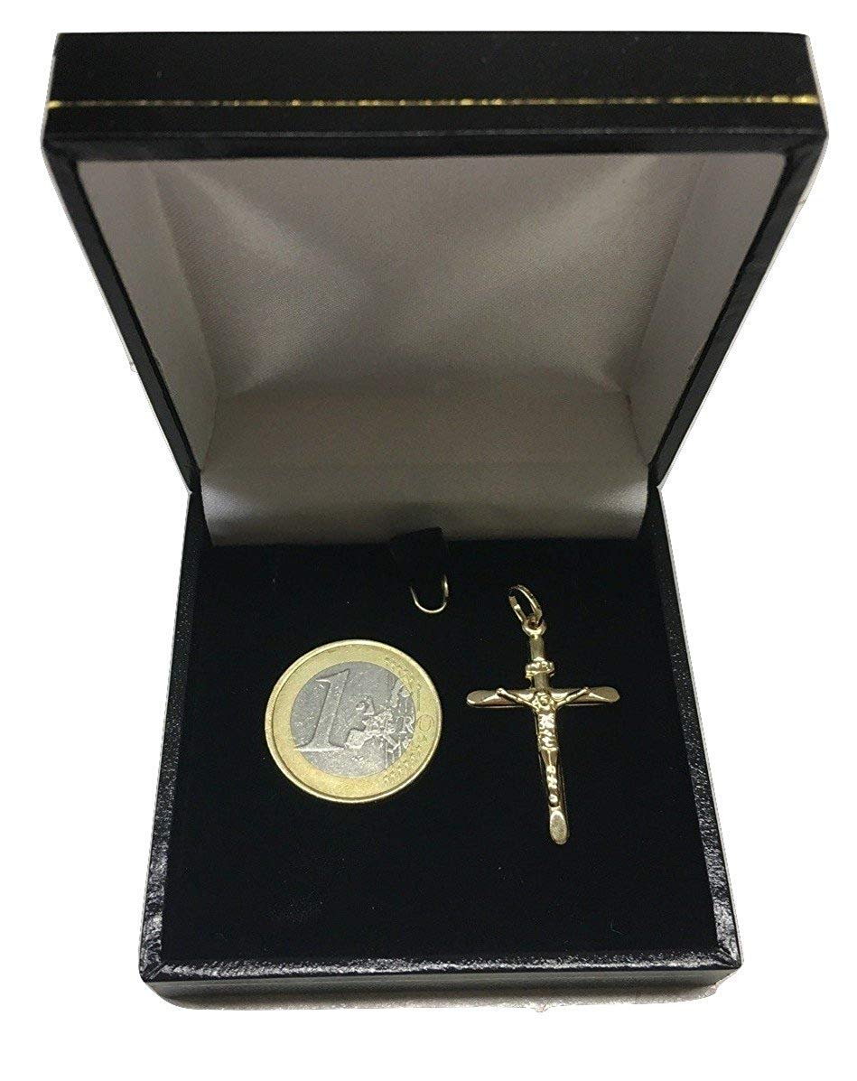 PRINS JEWELS Anhänger Kreuz Mit Jesus 18 Karat 750 Gelbgold Unisex