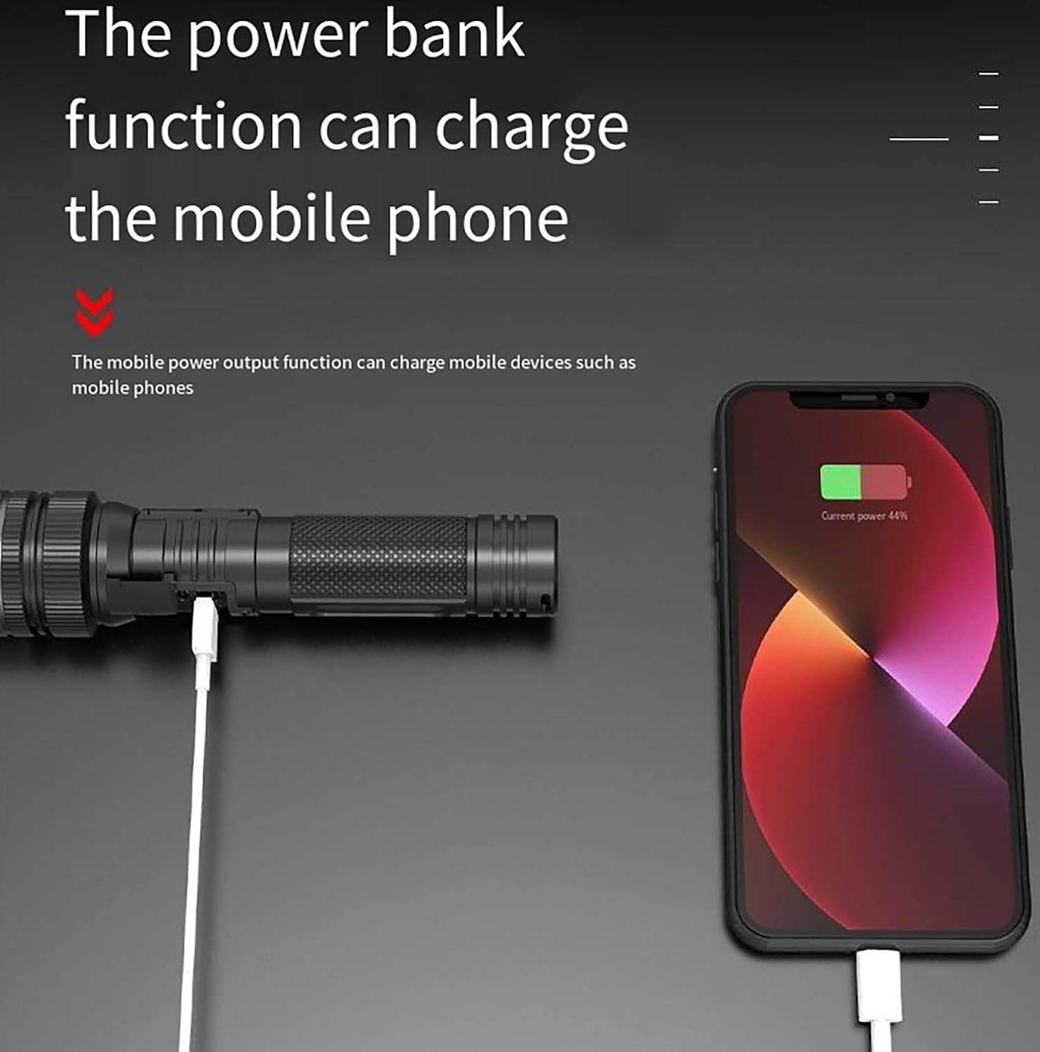 Flashlight, 2025 The Ultimate Survival Flashlight,Xhp70.2 with 5 Modes,USB Rechargeable Waterproof (1pcs)