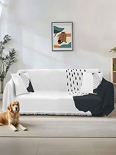 Dogs Showering Sofa Cover Couch Cushion Slipcover, Modern Abstract Art Funny Animals Loveseat Sectional/Individual/L/T Shape Sofa Couch Furniture Protector Throws Blanket Cover,M 71"x102"
